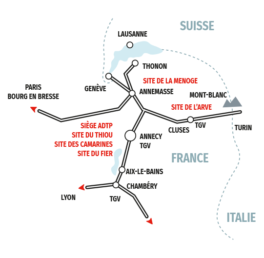 ADTP 5 sites en Haute-Savoie