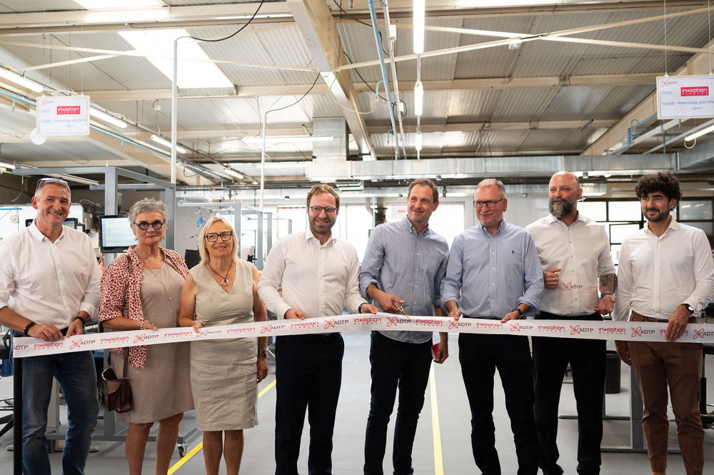 Industrie et inclusion par le travail : In&motion et ADTP inaugurent un espace de production de 500 m2 sur le site ADTP de Cran-Gevrier.