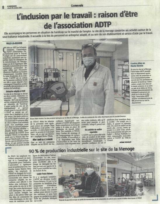 Journal le messager et ADTP