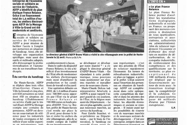 La Menoge gagnant en compétitivité